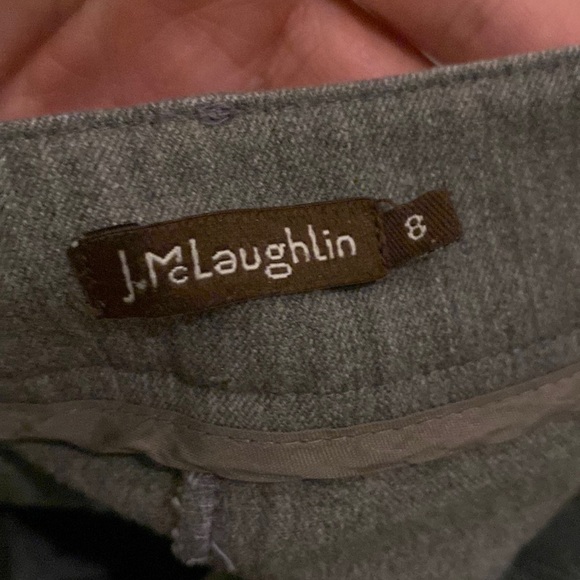 J. McLaughlin Straight Leg Trouser Pants Gray Size 8 See note - Picture 4 of 10